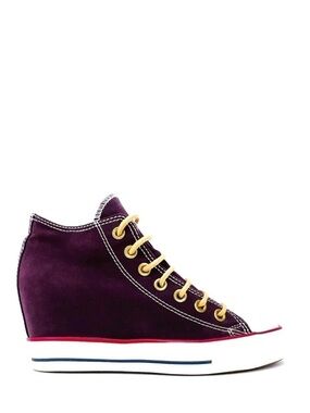 Converse Sneaker Lux Mid Hidden Wedge Heel Purple Women’s CTAS  Size 7 Like New